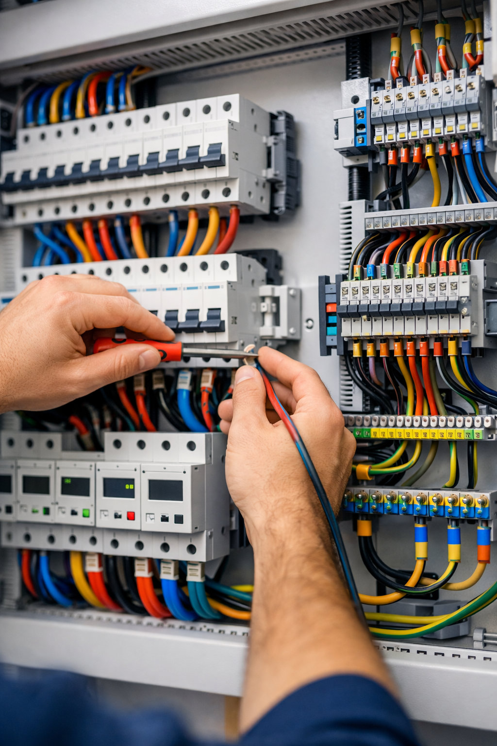 فجر عمان - تركيب اللوحات الكهربائية وصناديق التوزيع بدقة هندسية عالية